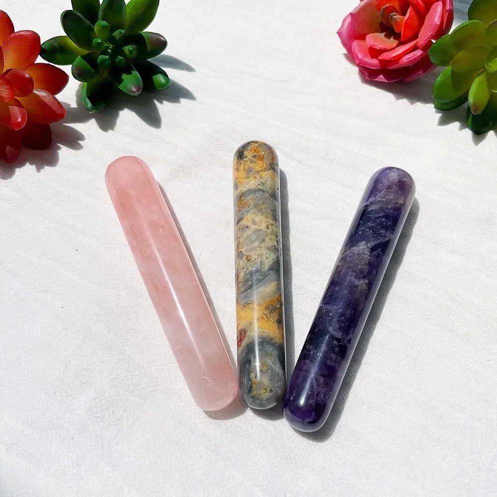 1pc Crystal Stone Body Massage Yoni Healing Wand