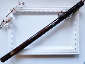 24 Hand Carved Rosewood Single Flute || E Note 440Hz