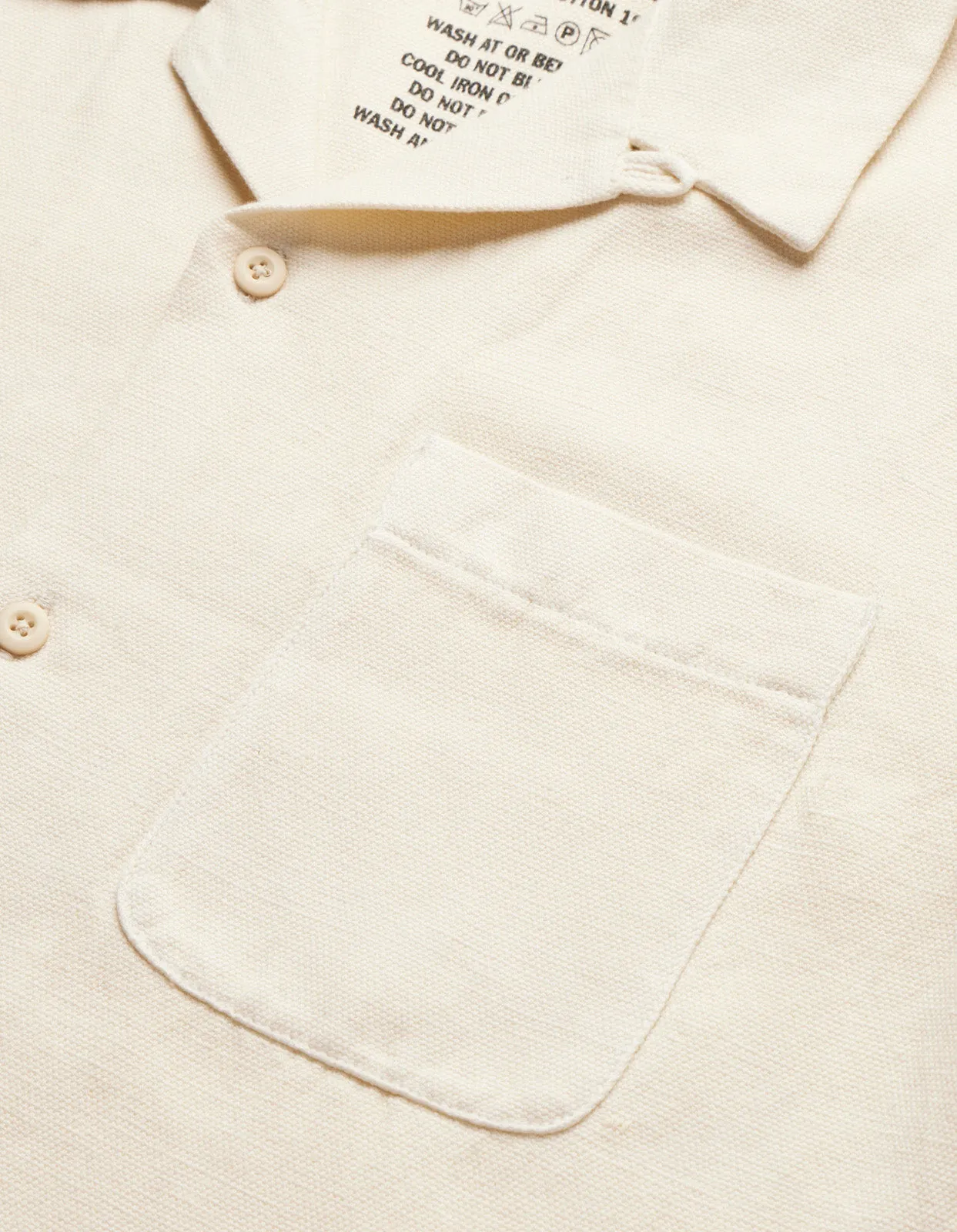 5005 Hemp Camp Collar Shirt Ecru