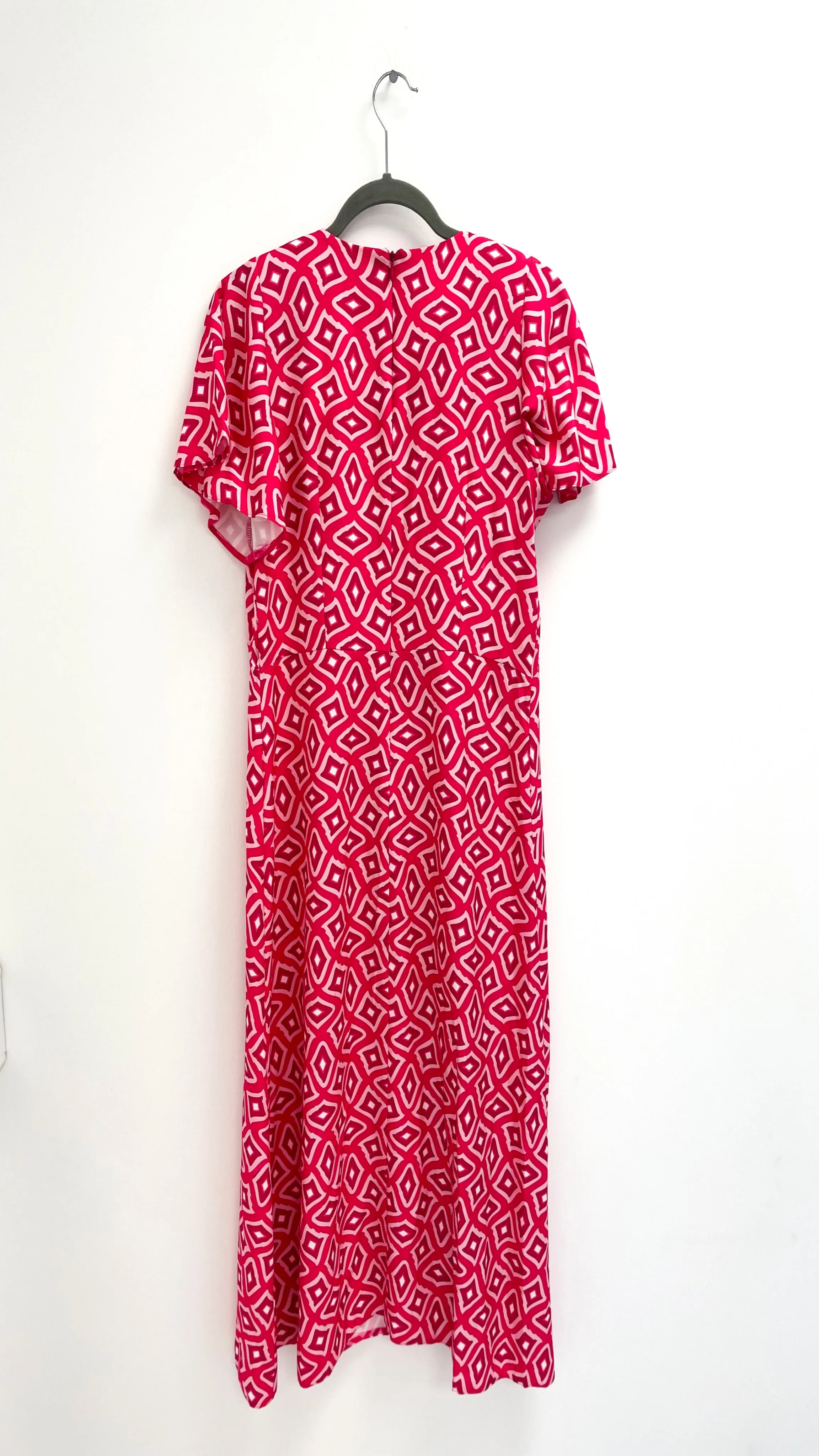 A1493 Helga Pink Print Dress