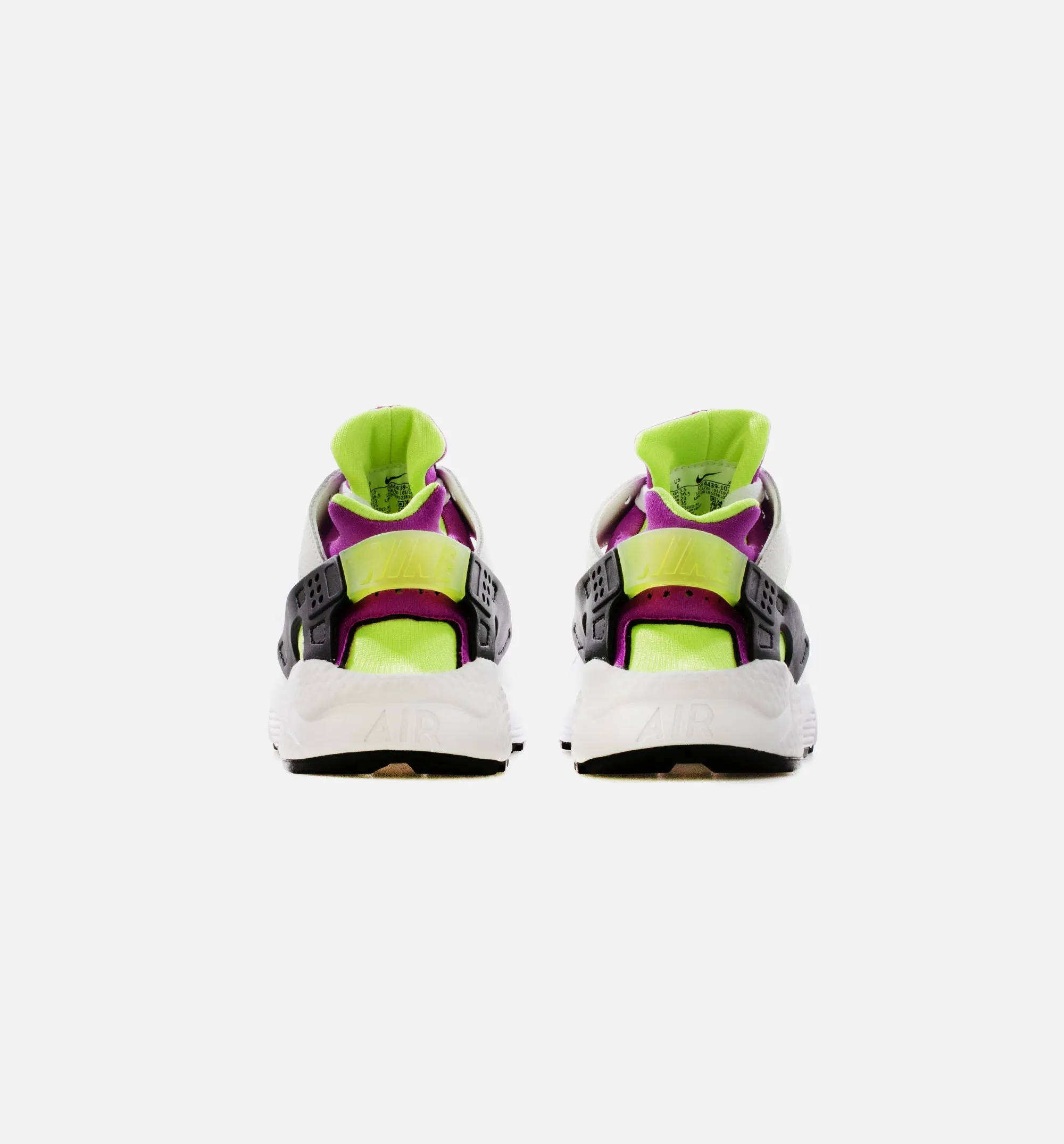 Air Huarache Womens Running Shoe - White/Magenta/Black/Neon Yellow