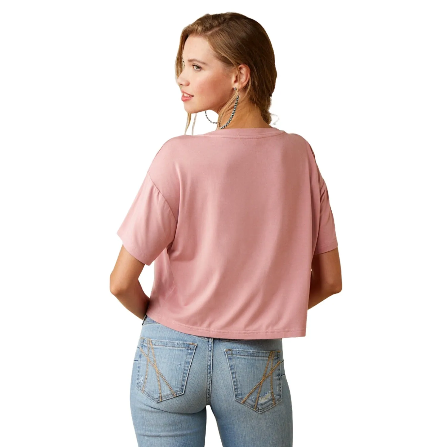 Ariat Womens Buffalo Rising Tee Island Blush