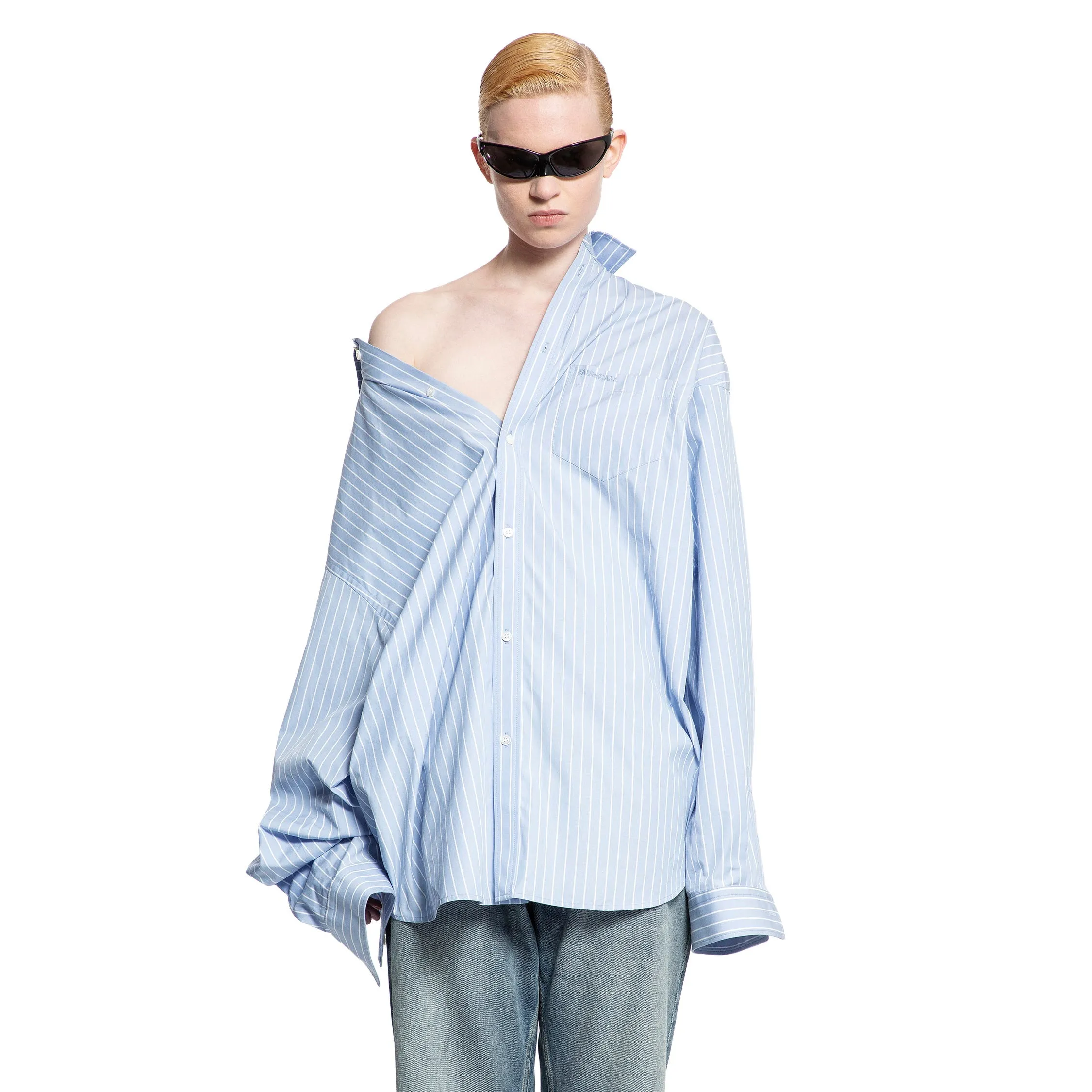 BALENCIAGA WOMAN BLUE SHIRTS