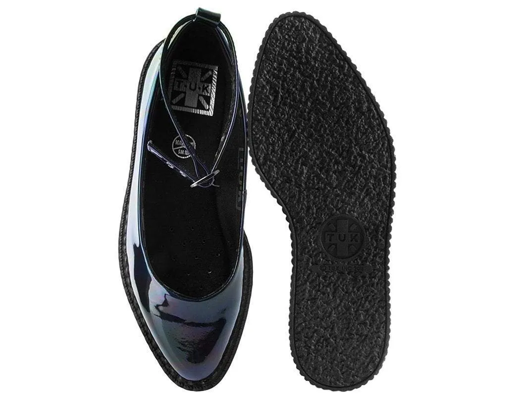 Black Hologram Pointed Ballet Creeper