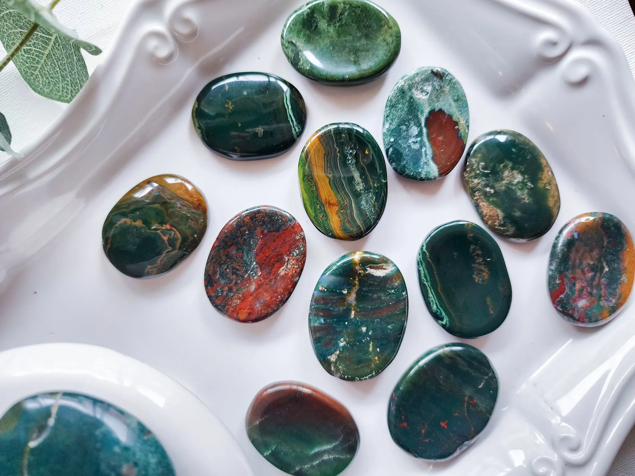 Bloodstone Mini Worry Stone