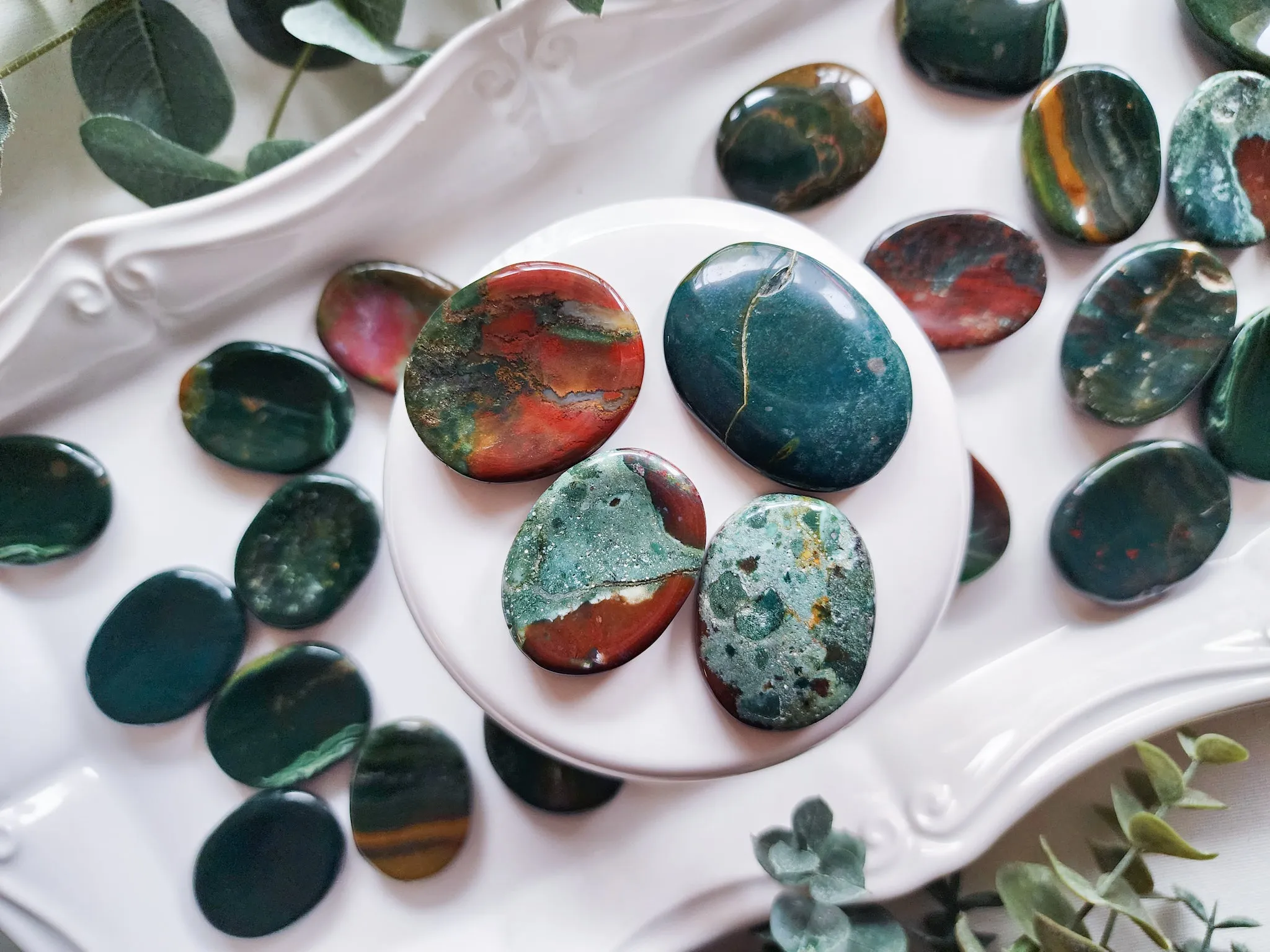 Bloodstone Mini Worry Stone