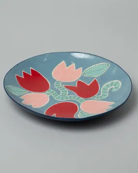 Blue Tulip Platter