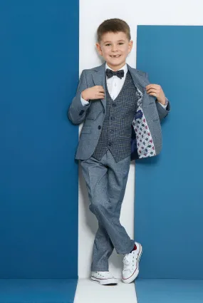 Boys 3 Piece Suit | Benetti Pascal Smoke