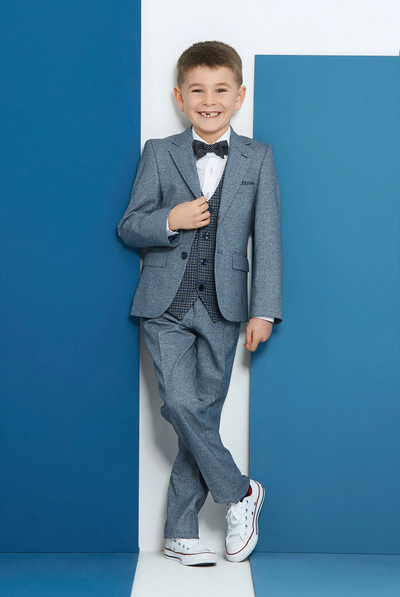 Boys 3 Piece Suit | Benetti Pascal Smoke