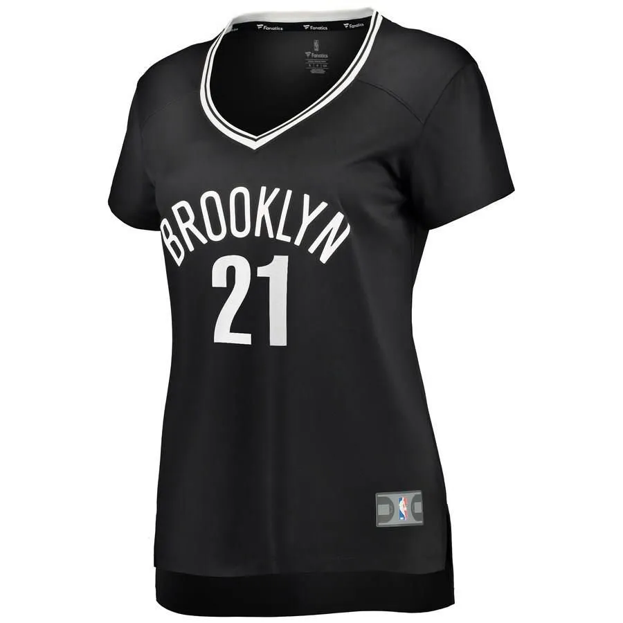 Brooklyn Nets Wilson Chandler Fanatics Branded Replica Fast Break Player Icon Jersey Womens - Black | Ireland B9971N7