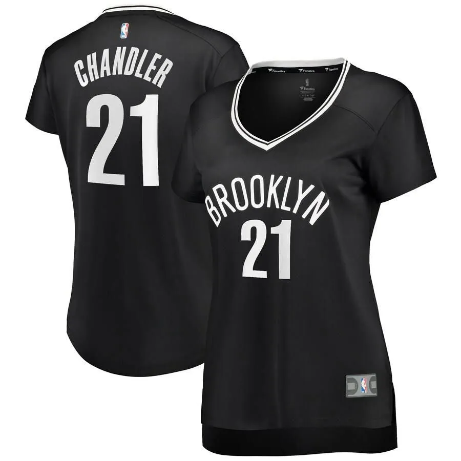 Brooklyn Nets Wilson Chandler Fanatics Branded Replica Fast Break Player Icon Jersey Womens - Black | Ireland B9971N7