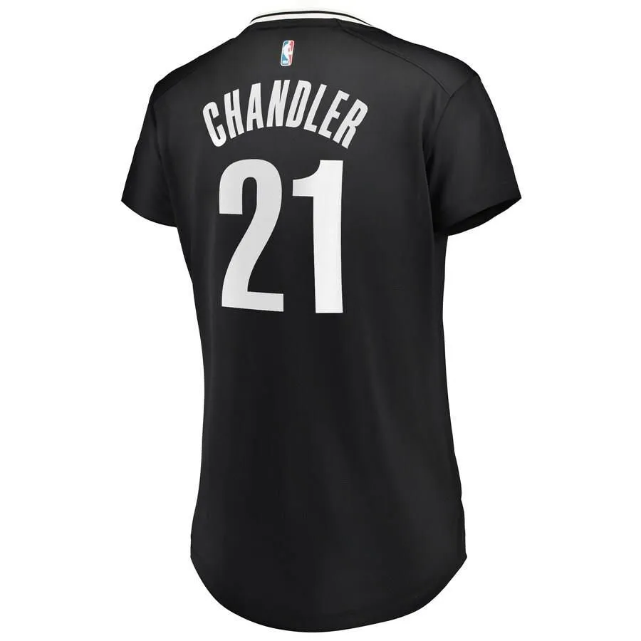 Brooklyn Nets Wilson Chandler Fanatics Branded Replica Fast Break Player Icon Jersey Womens - Black | Ireland B9971N7