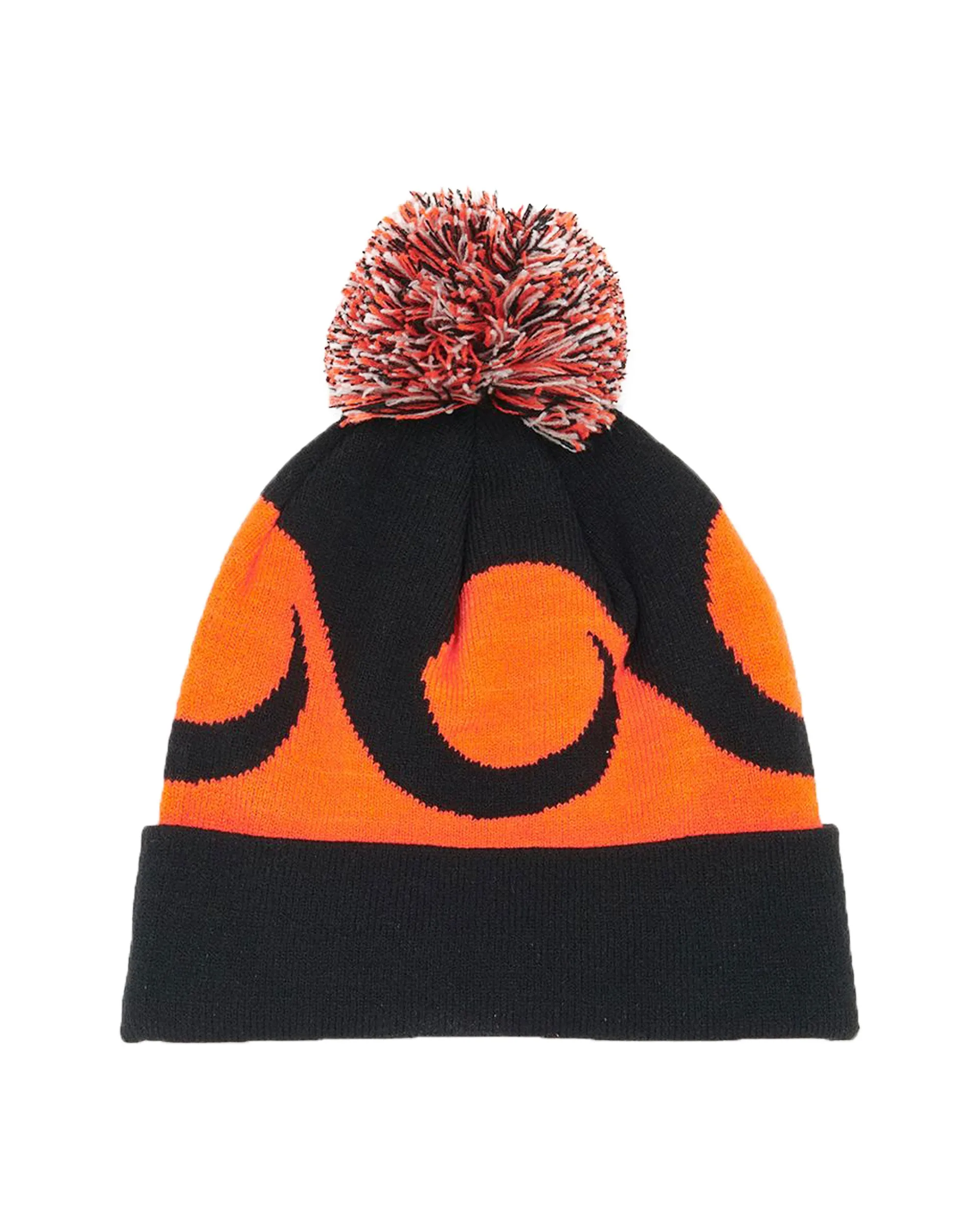 Cappello Beanie Octopus Pom-poms logo Orange