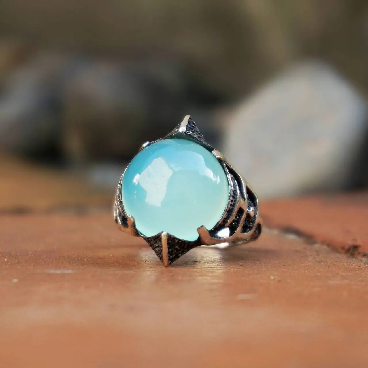 Chalcedony Ring OCEANIDE