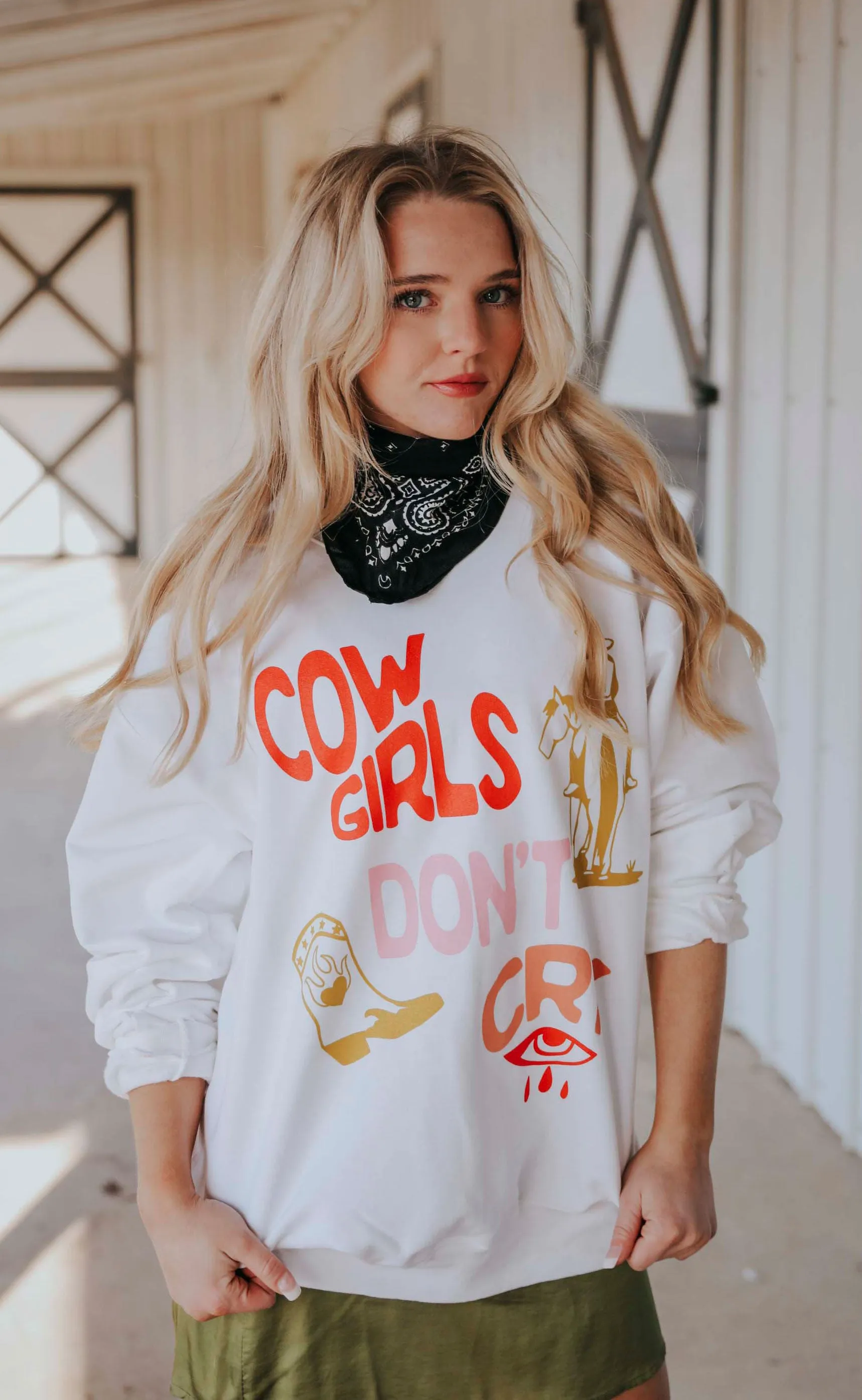 charlie southern: cowgirls don't cry sweatshirt