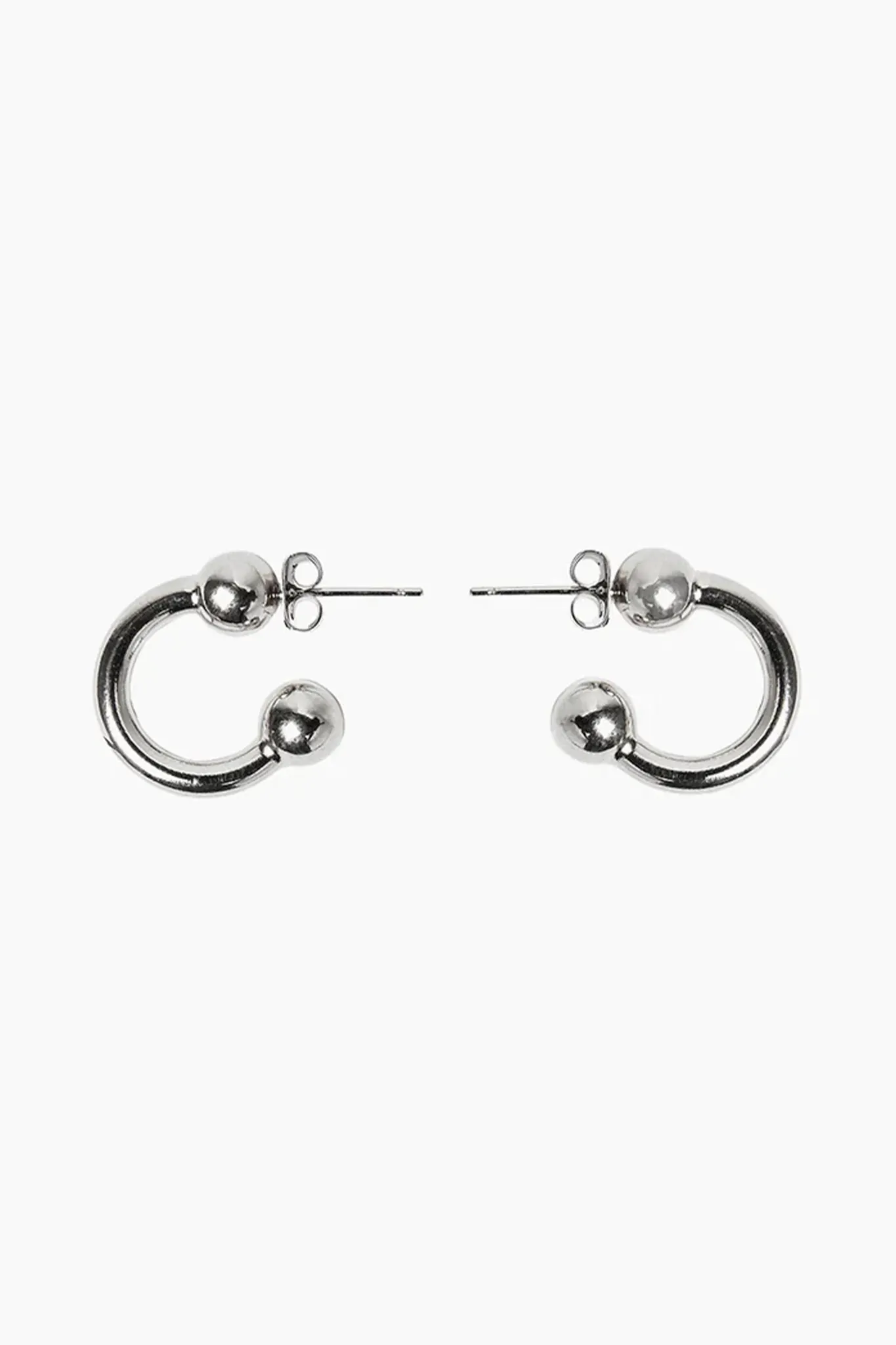 Devon Small Earrings | Palladium