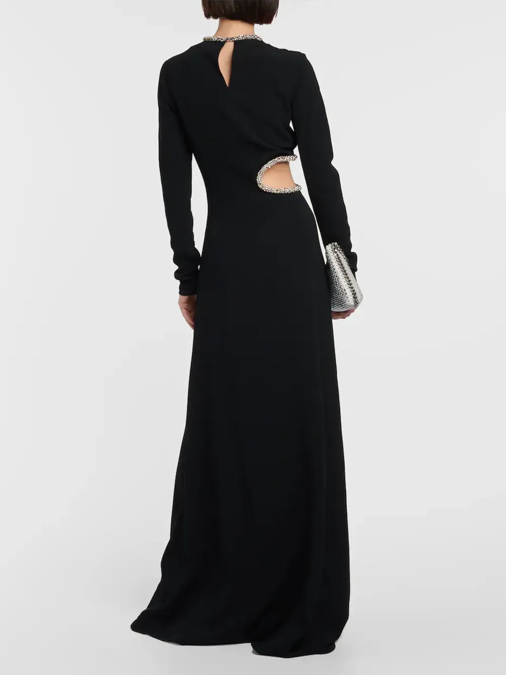 Embellished Gown With Waist Cut