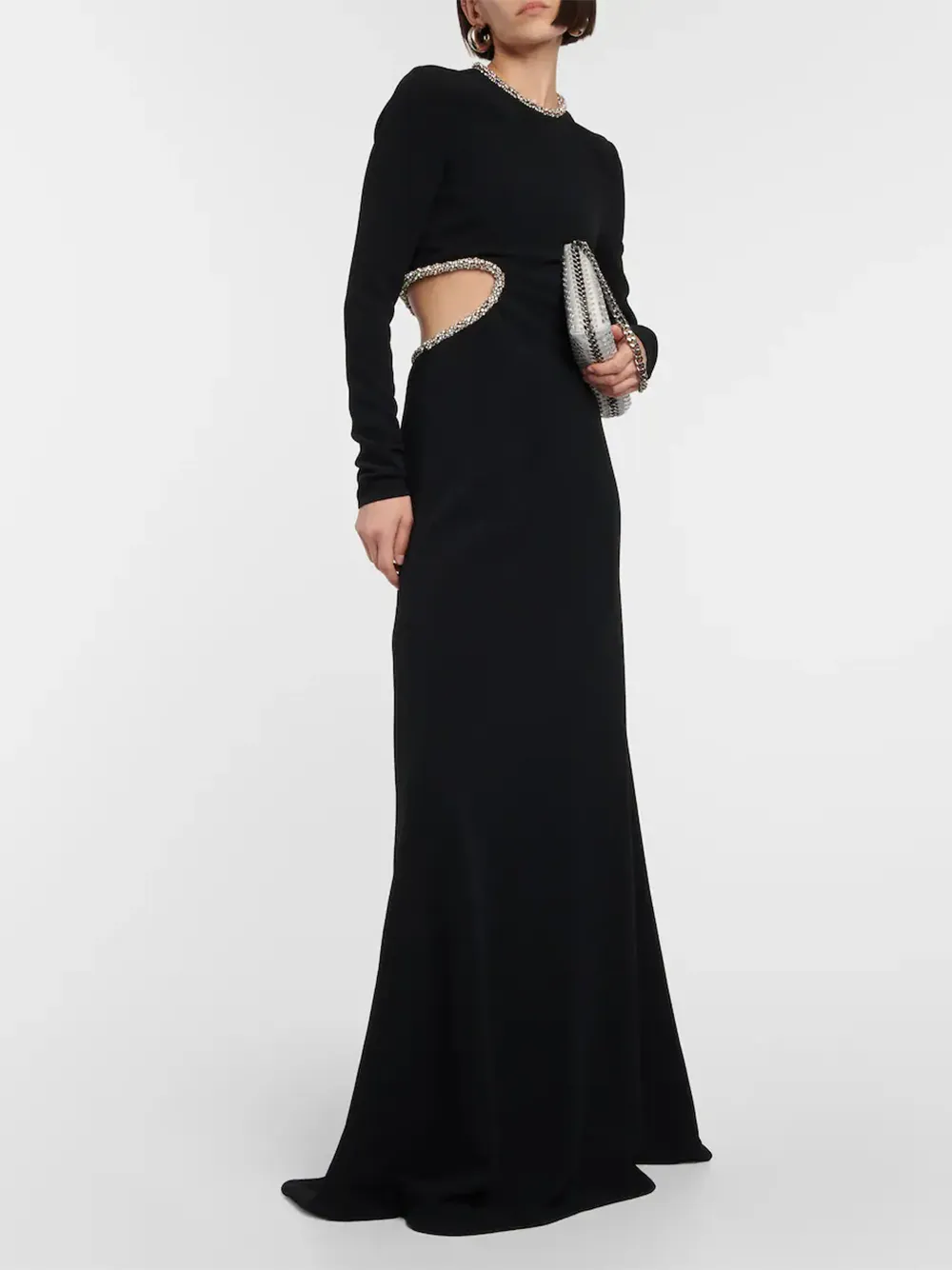 Embellished Gown With Waist Cut