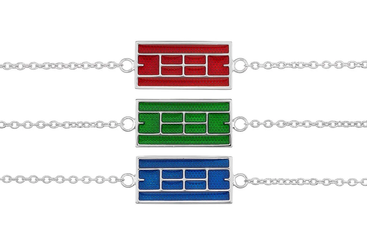 Enamel Tennis Court Bracelet