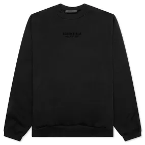 Essentials Crewneck - Jet Black