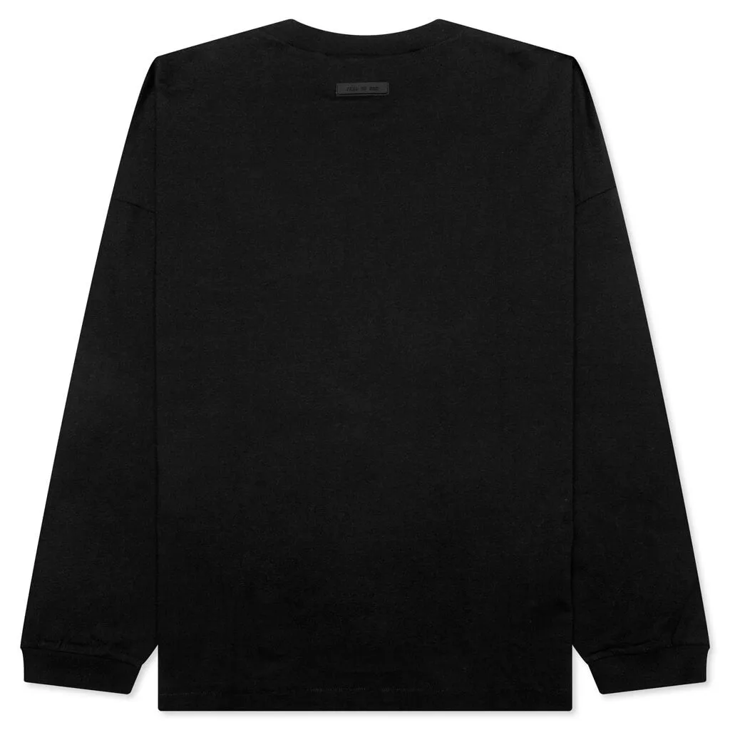 Essentials L/S Tee - Jet Black