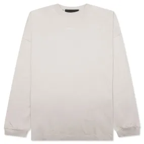 Essentials L/S Tee - Silver Cloud