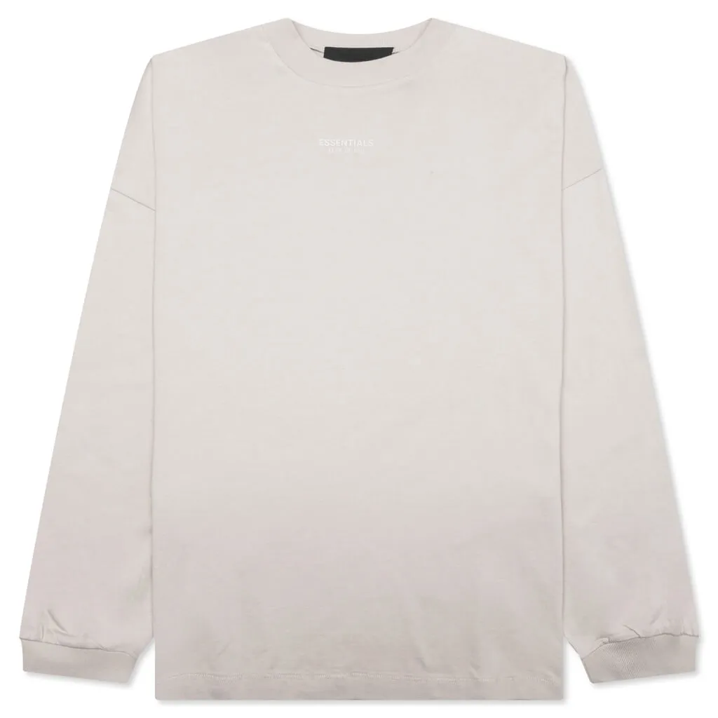 Essentials L/S Tee - Silver Cloud