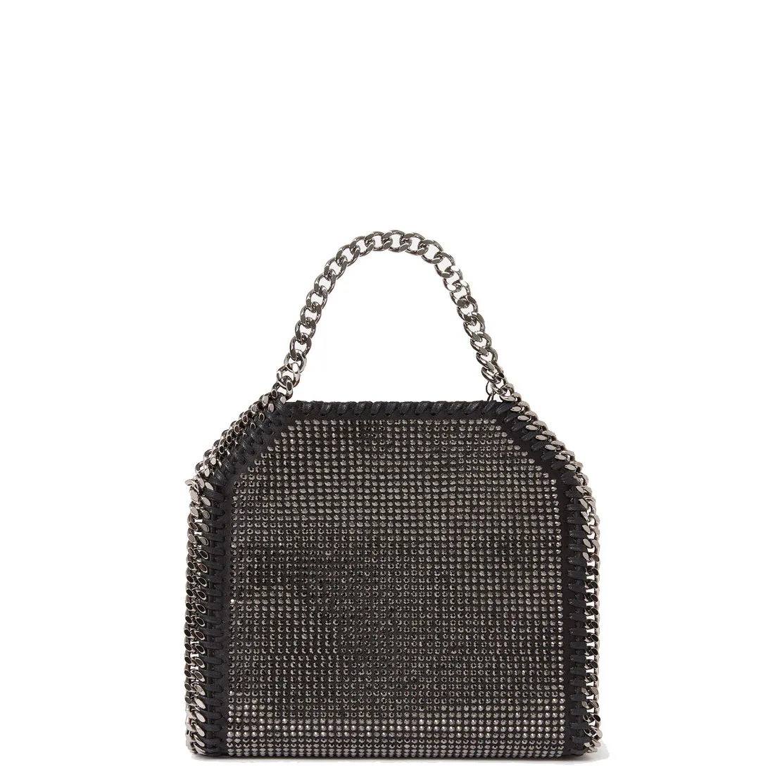 Falabella Tiny Tote, Crystal Hotfix, Black/Hematite