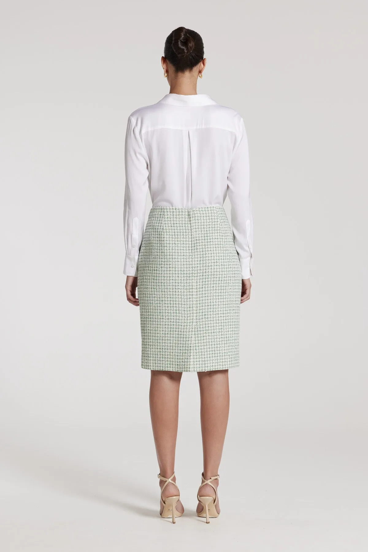 Florence Skirt - Green Texture