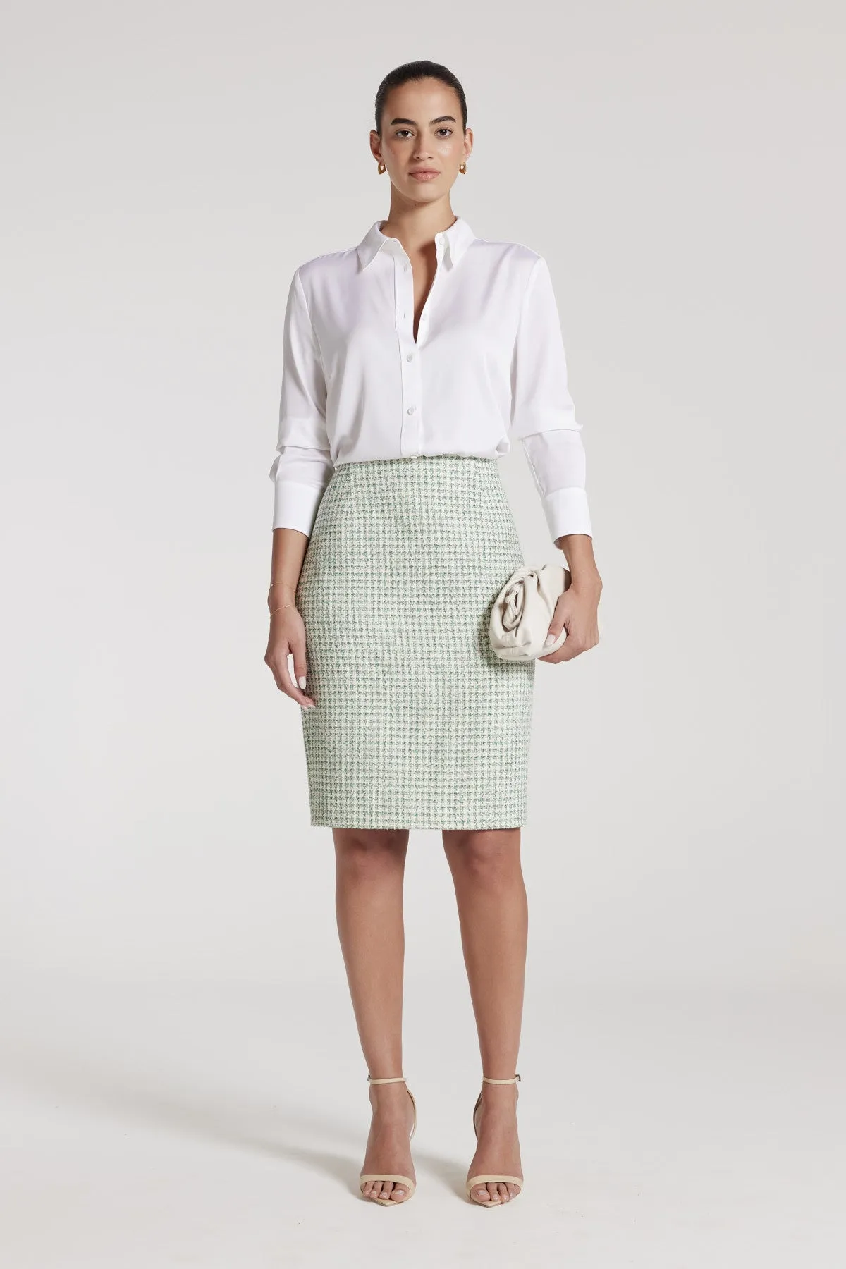 Florence Skirt - Green Texture