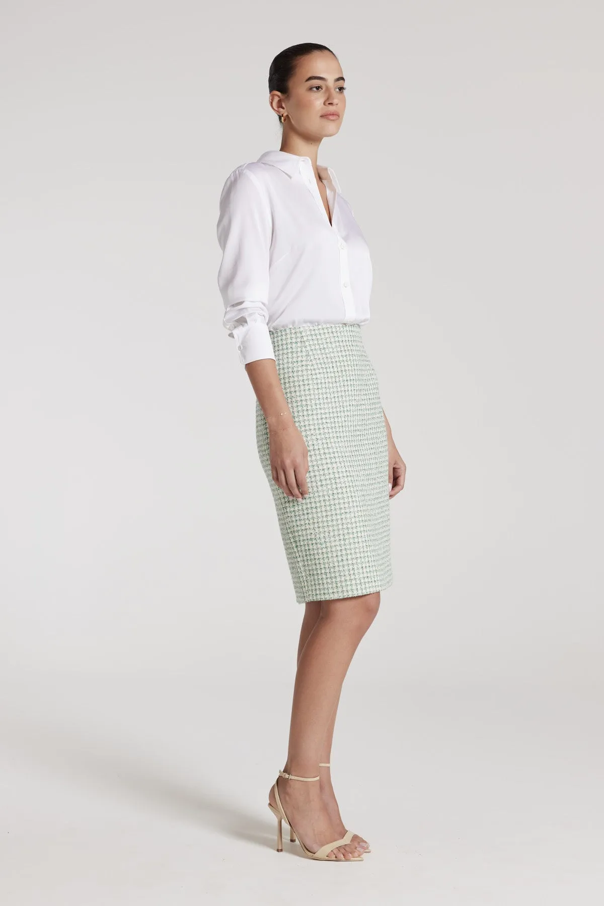 Florence Skirt - Green Texture