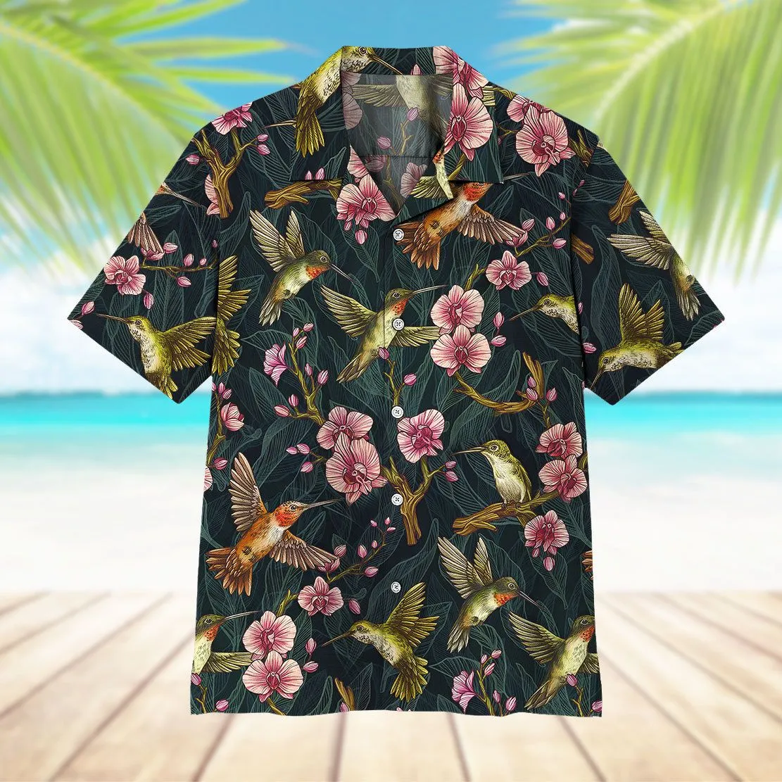 Gearhuman 3D Hummingbirds Hawaii Shirt