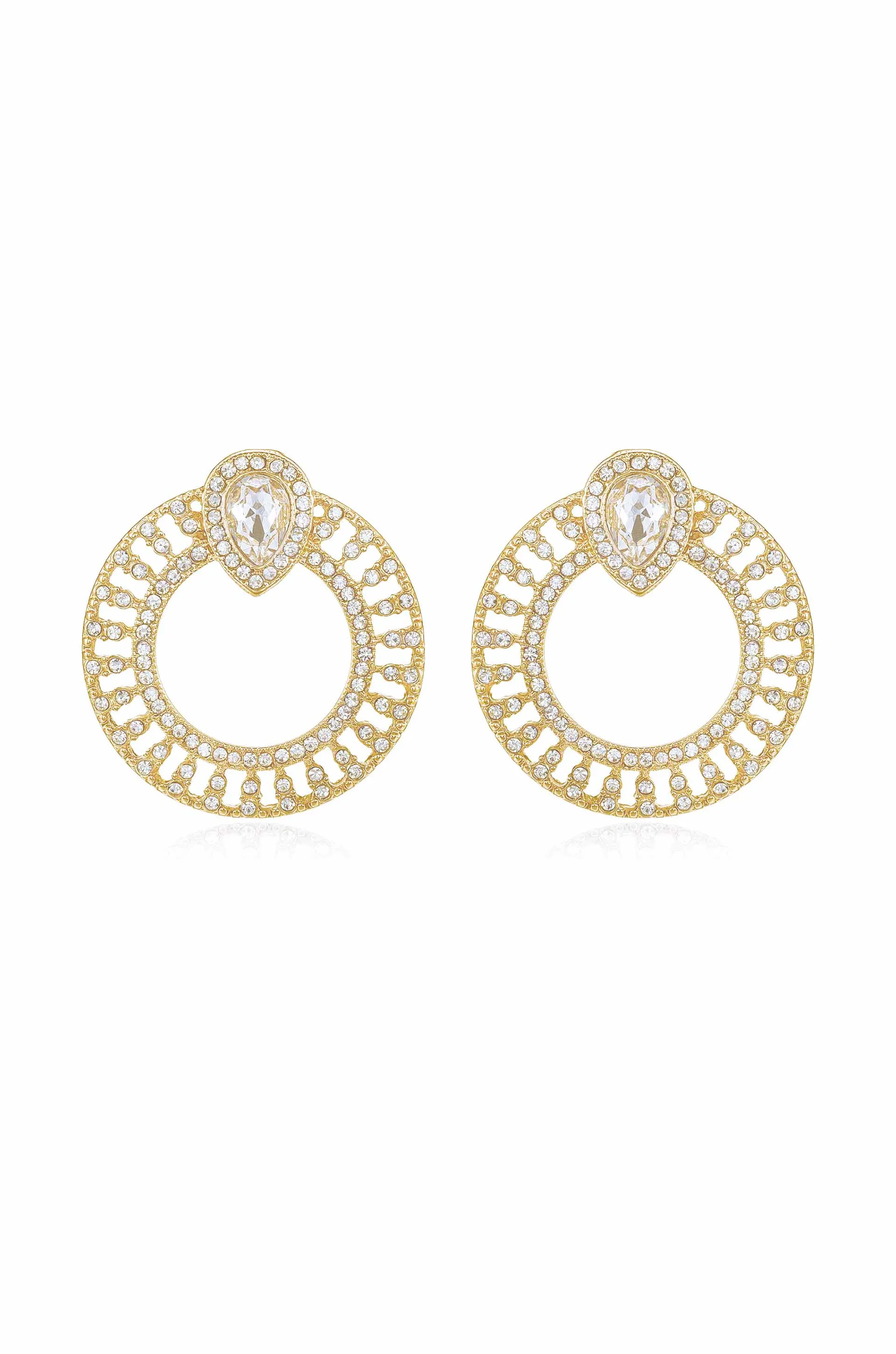 Glitter and Shine Circle Earrings