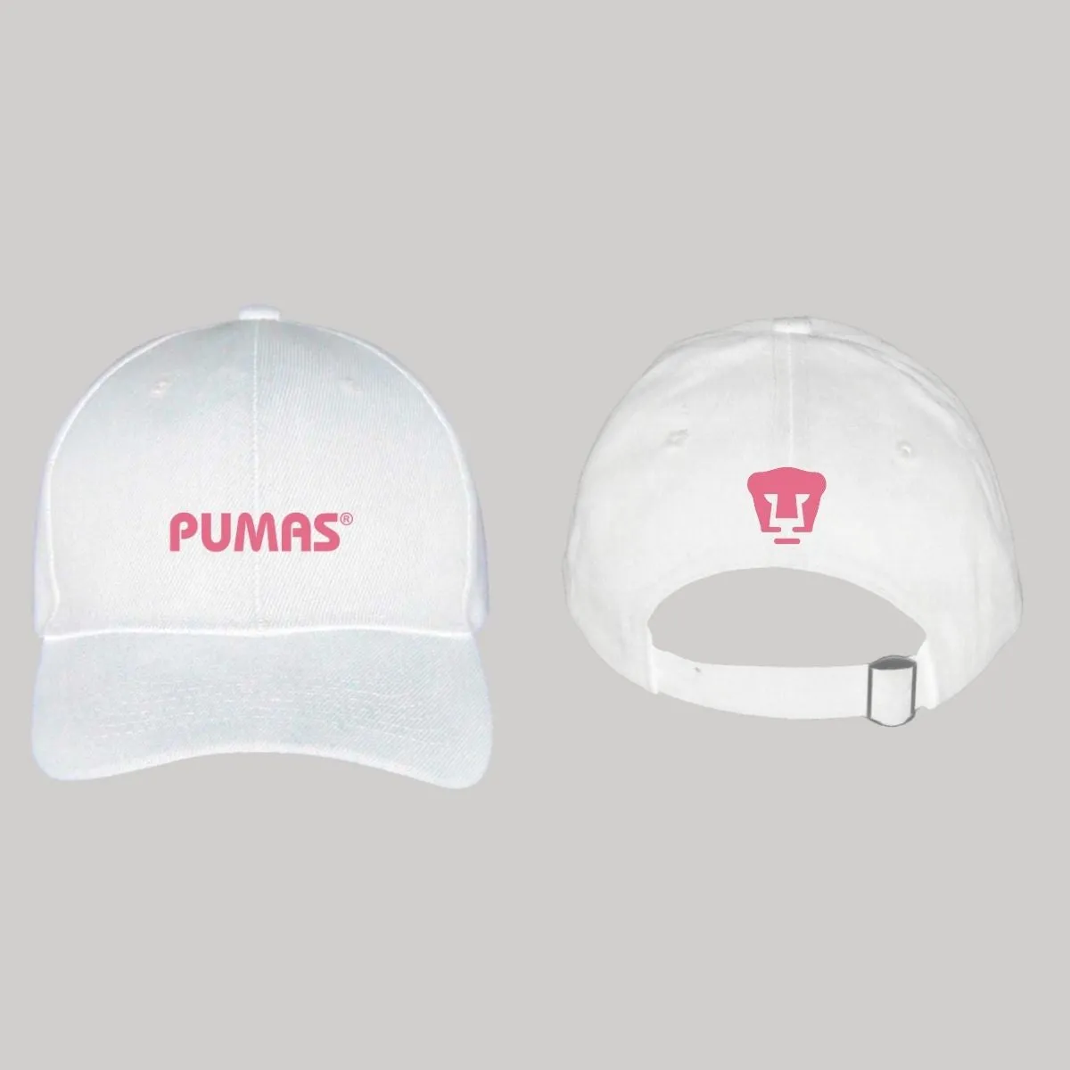 Gorra Pumas UNAM Hombre Mujer Ajustable Logo Rosa 2 Vinil