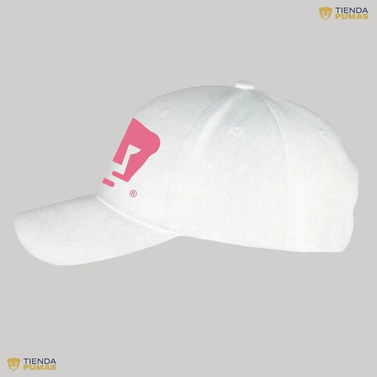 Gorra Pumas UNAM Hombre Mujer Ajustable Logo Rosa 8 Vinil