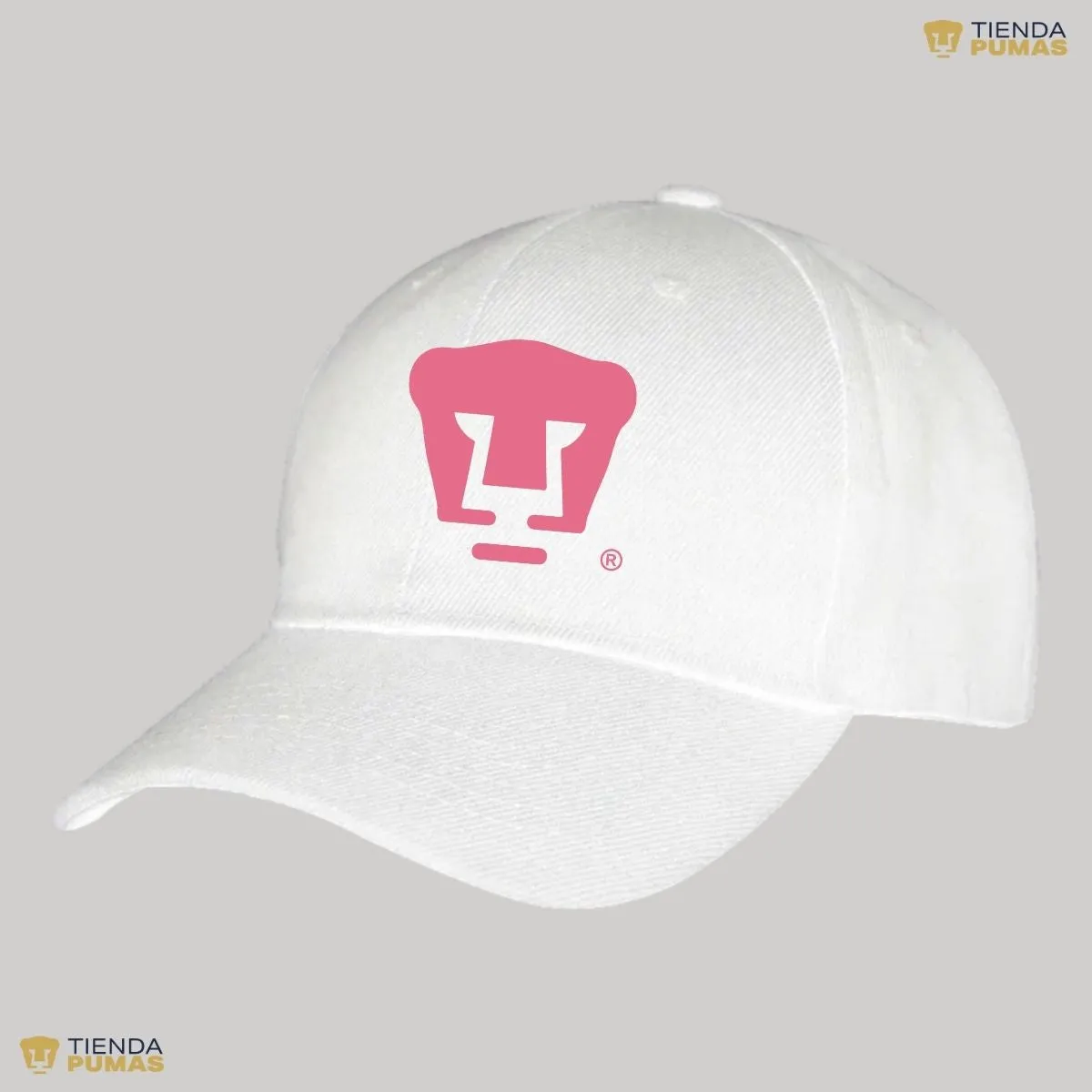 Gorra Pumas UNAM Hombre Mujer Ajustable Logo Rosa 8 Vinil