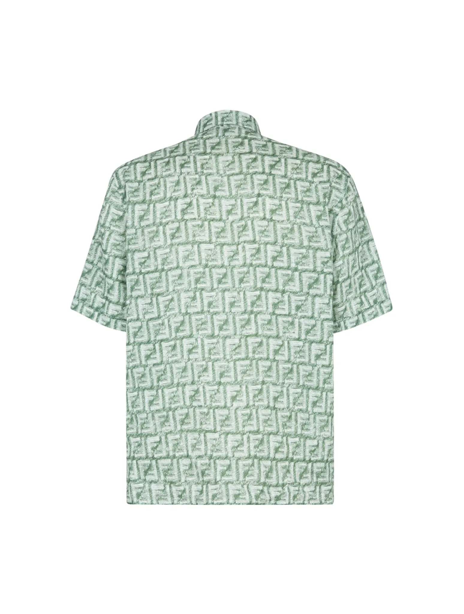 Green linen shirt with label