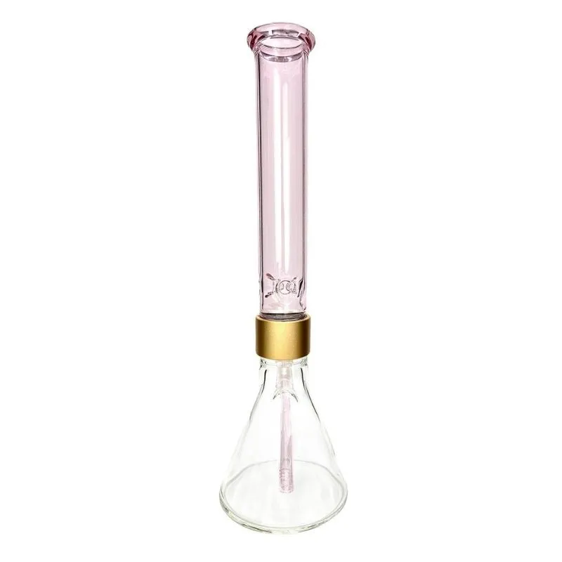 Halo Pink Beaker Bong Single Stack