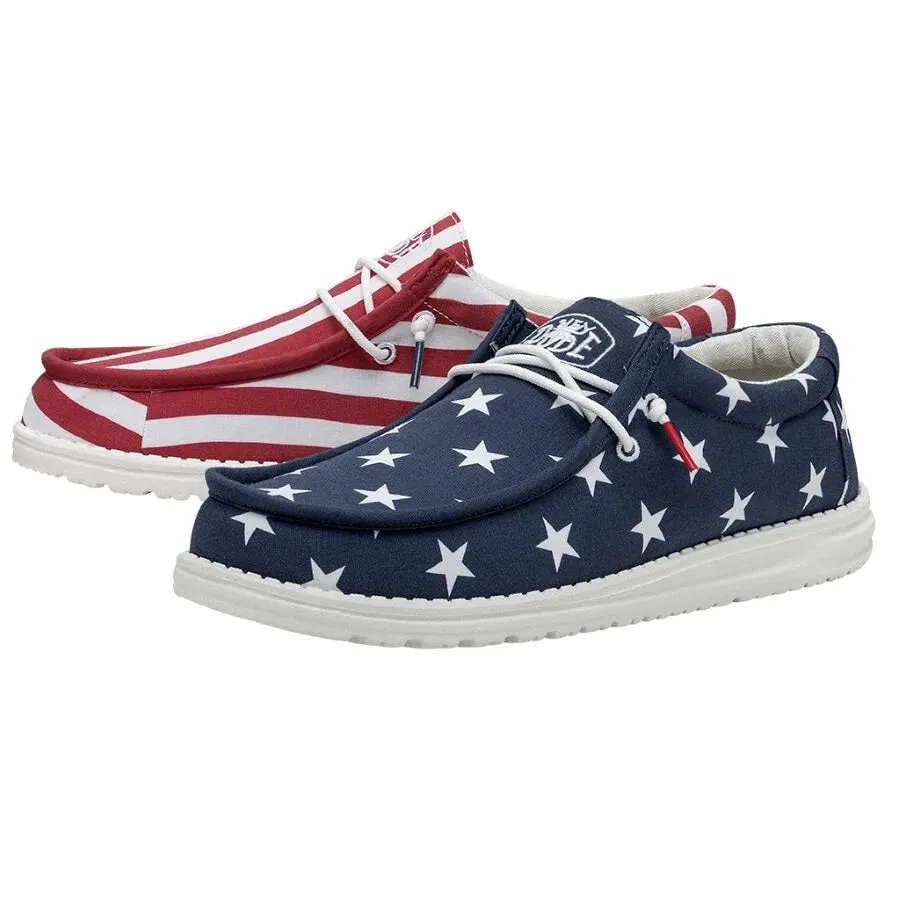 'Hey Dude' Men's Wally Patriotic - American Flag