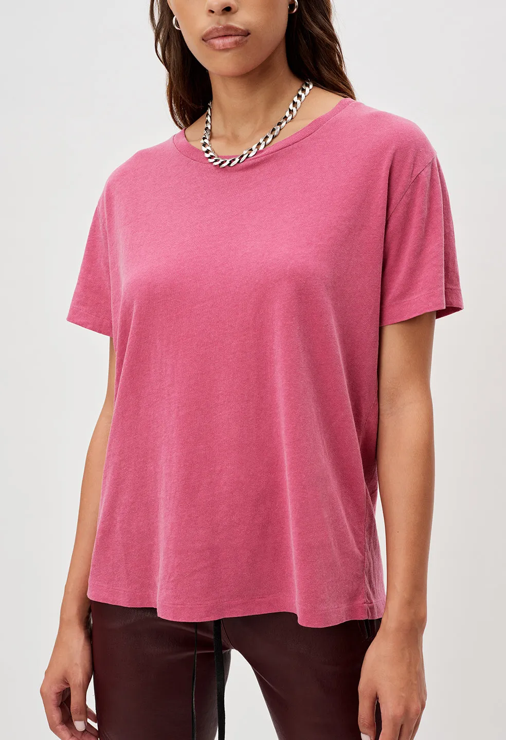 Jersey Relaxed Tee / Currant