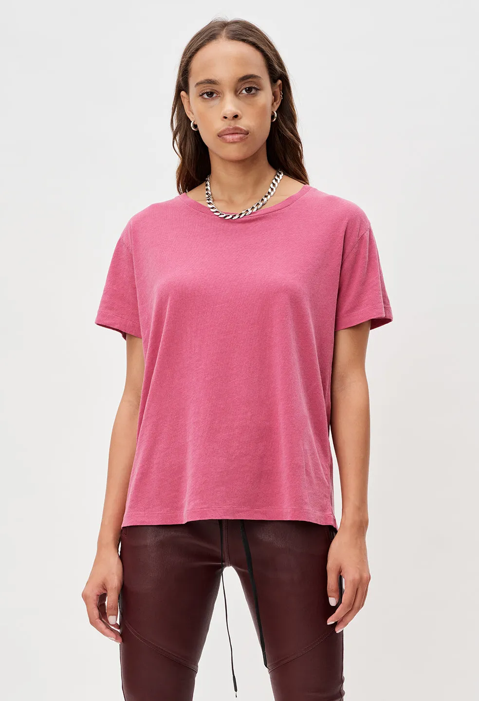 Jersey Relaxed Tee / Currant