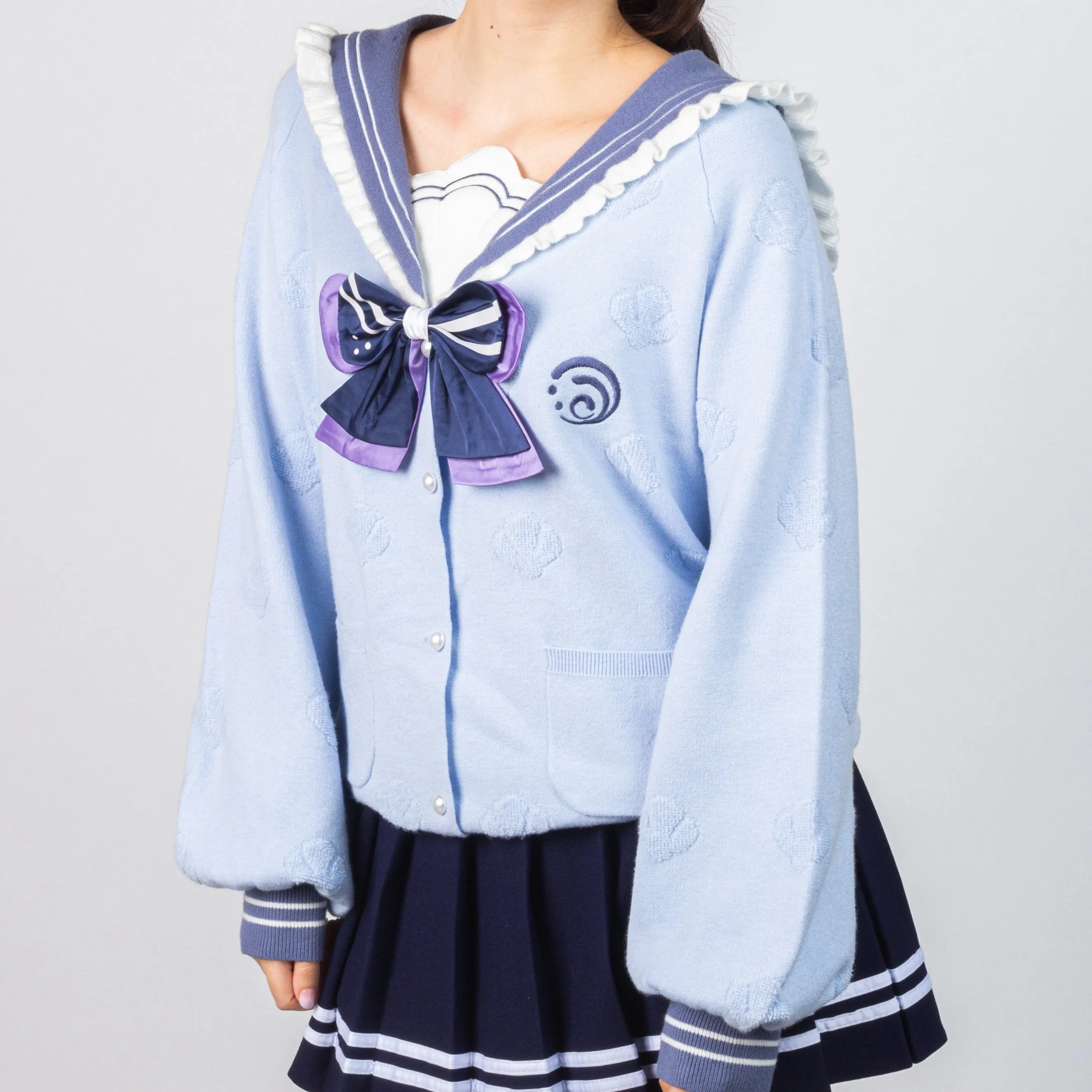 Kokomi Sailor Genshin Impact Cardigan