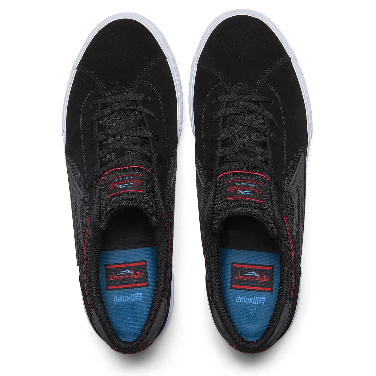 Lakai x Chocolate Flaco II Black/Red Suede