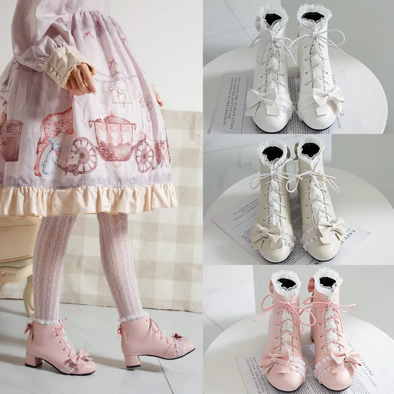 Lolita Bow Boots AD12799