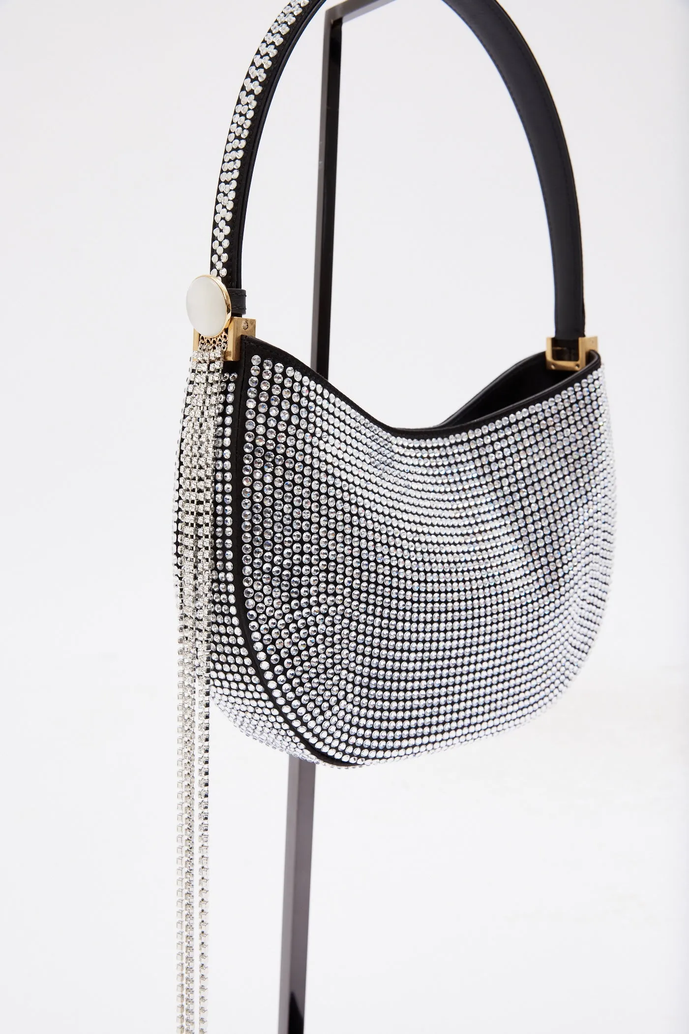 Medium Vesna Black Crystals Bag