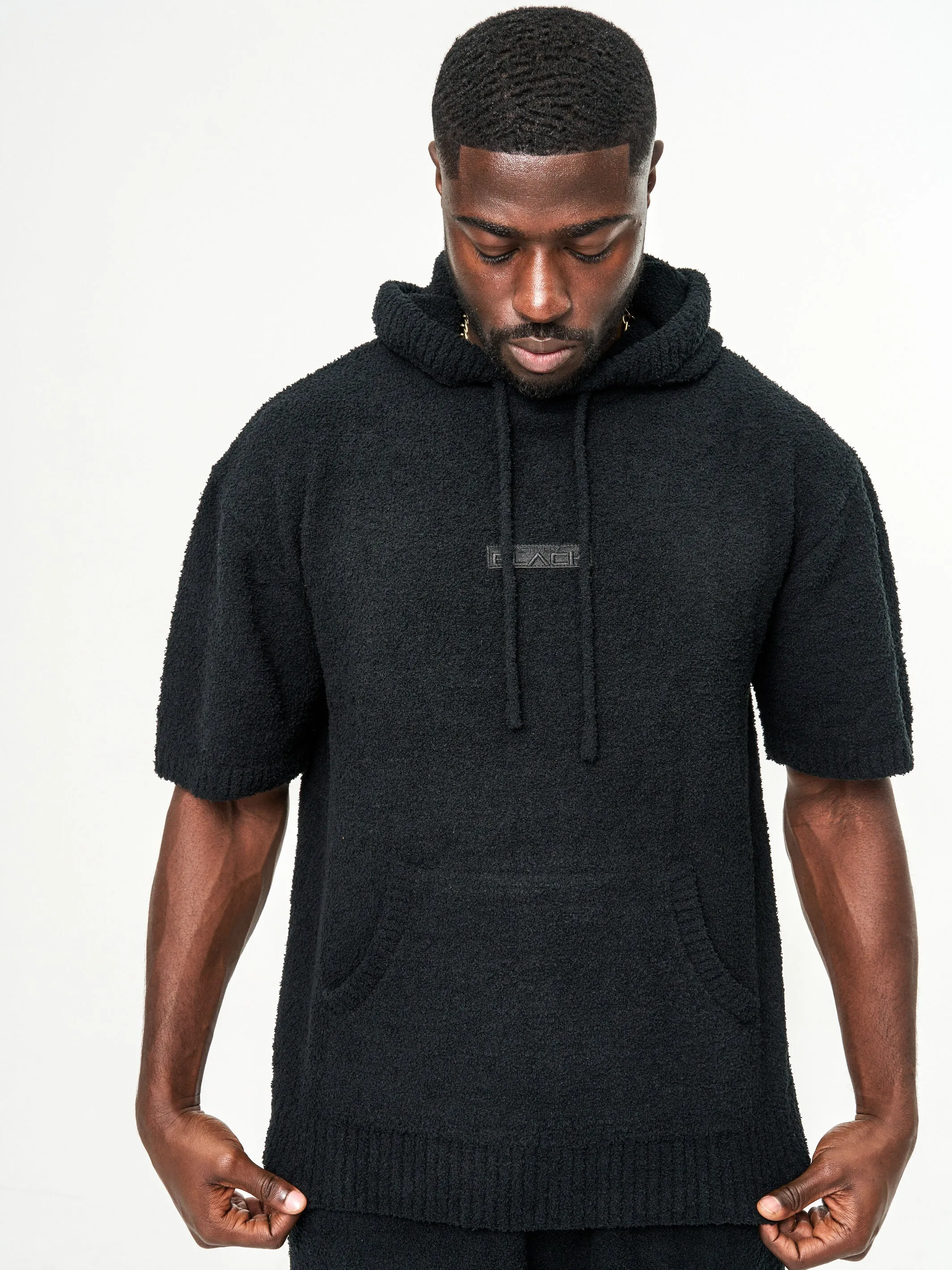 Men's Cozy Short Sleeve Hoodie