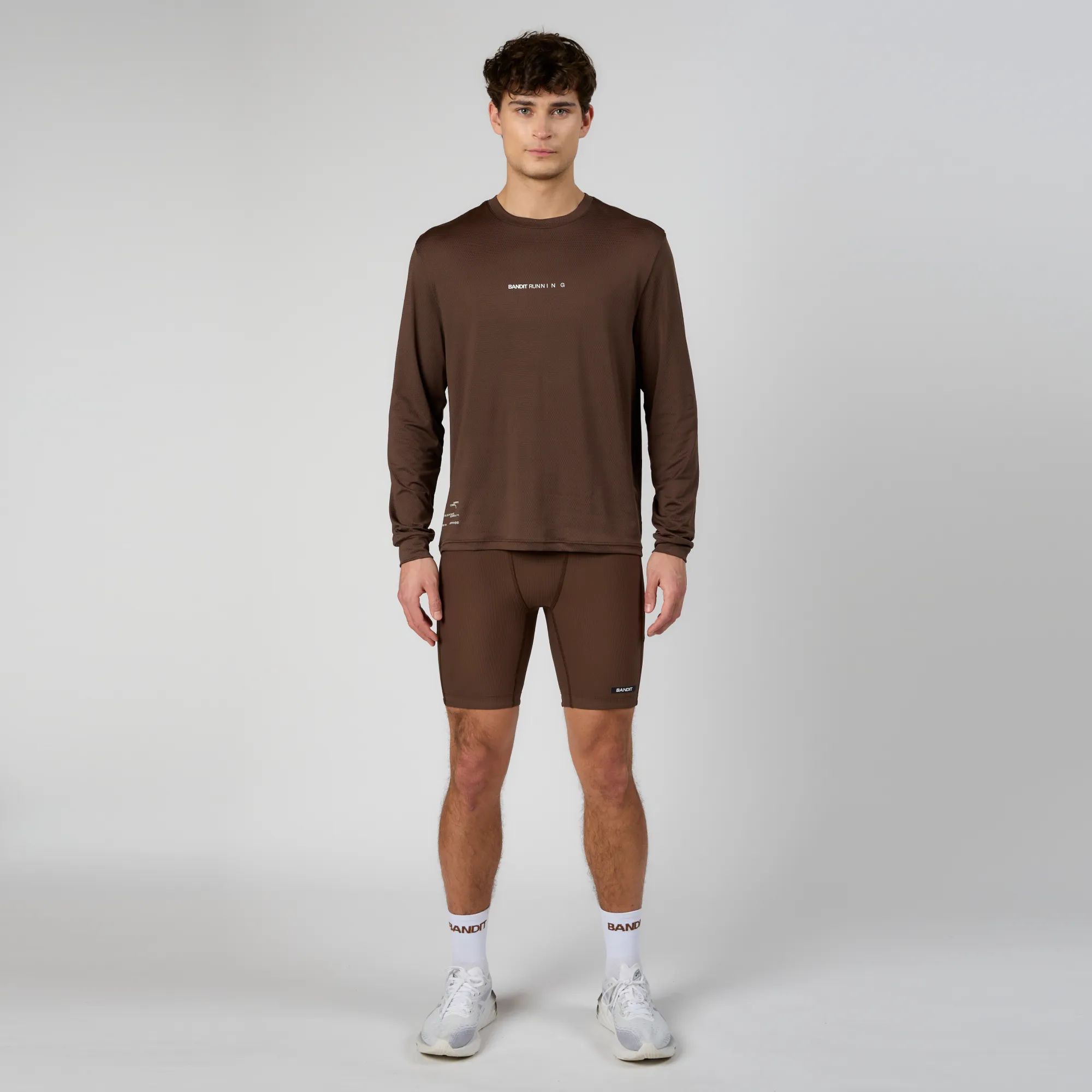 Micromesh™ Performance Long Sleeve Tee - Unisex, Umber