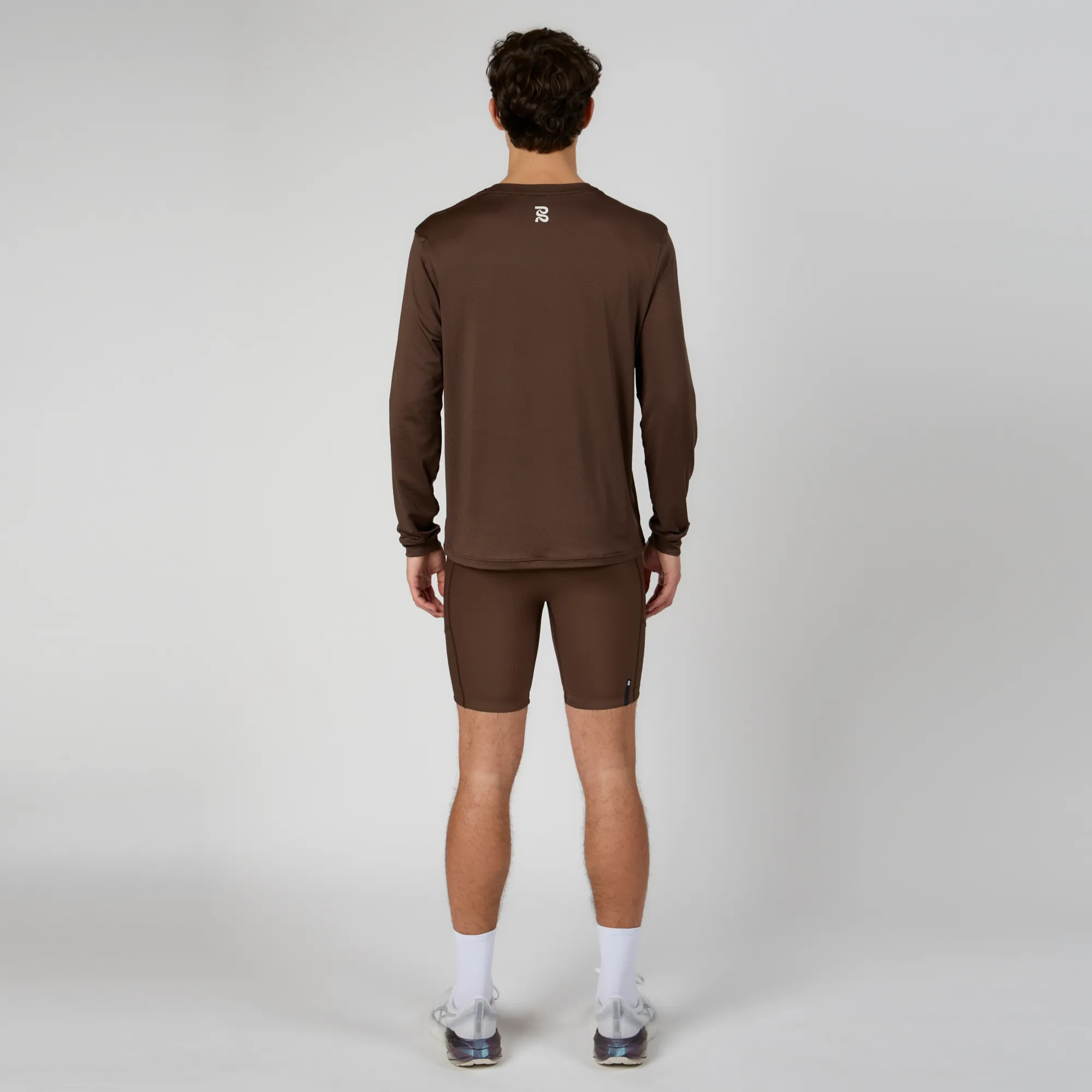 Micromesh™ Performance Long Sleeve Tee - Unisex, Umber