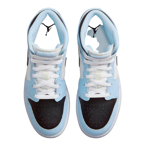 Nike Air Jordan 1 Mid Ice Blue (GS) Women's