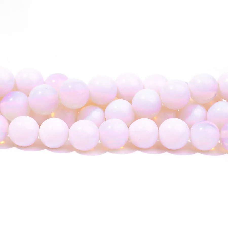 Opalite Pink (Synthetic) 8mm Round - Limited Editions - 15-16 inch